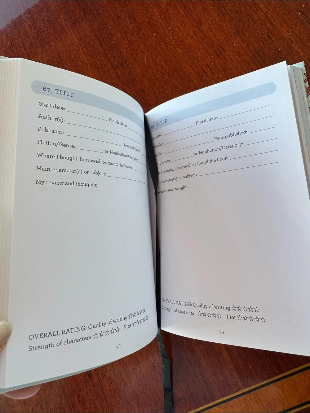 My Book Journal - Great for Bookclub Leaders- Reading Diary for Bibliophiles